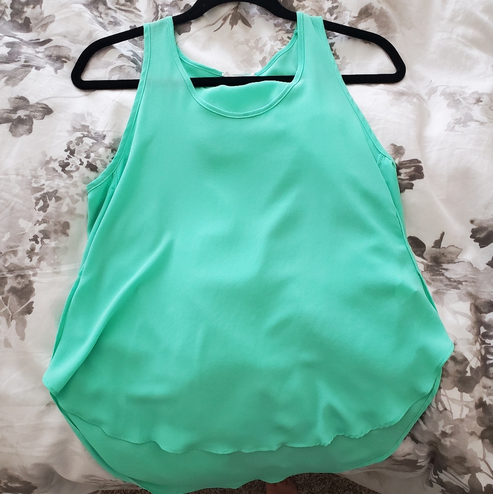 Teal crop top
